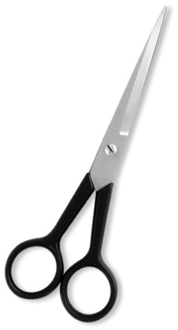 Hair Cutting Scissor. Plastic handle Satin Finish.